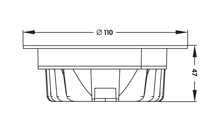 Einbauleuchte IP54 CREATOS weiss 12W 230VAC 3000K 120 GRAD DIM