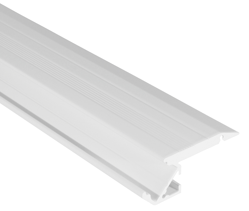 Treppenstufenprofil S-LINE STEP UP weiss 3m