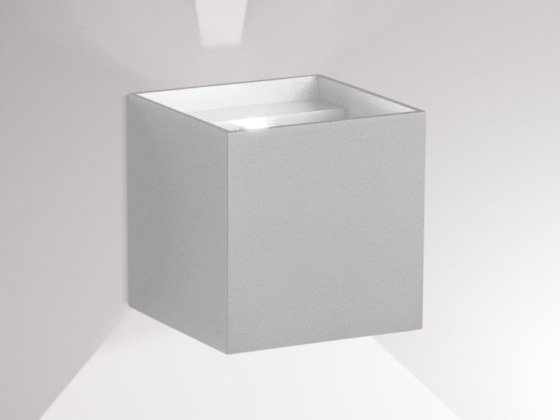 Wandleuchte NEXT direkt/indirekt silber 7,5W 230VAC 3000K IP54