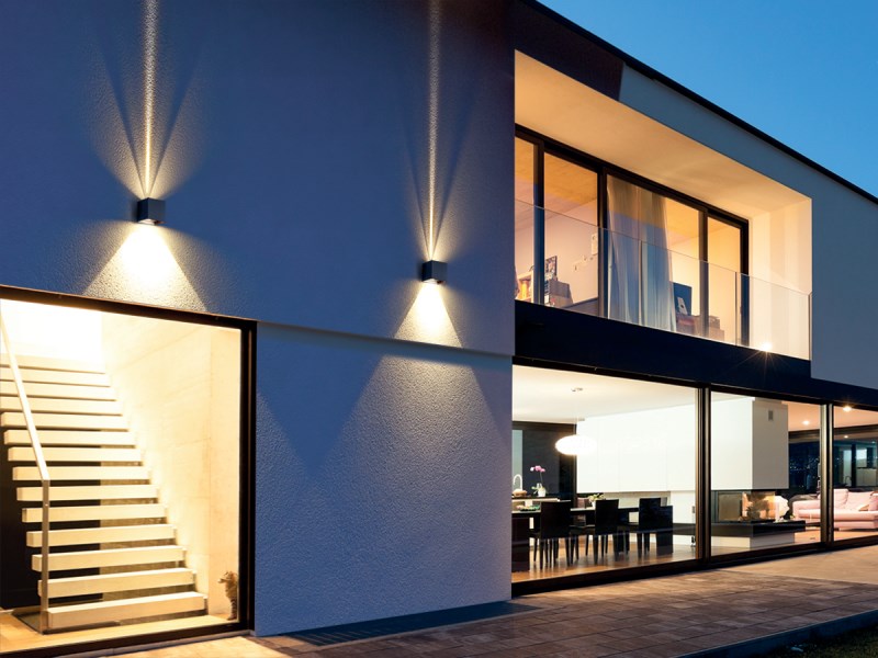 Wandleuchte NEXT direkt/indirekt anthrazit 7,5W 230VAC 3000K IP54